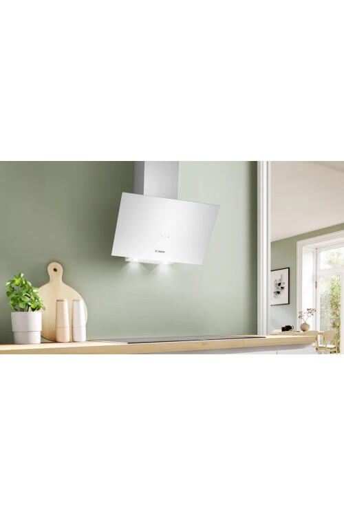 DWK64PJ20T Serie 2 Duvar Tipi Davlumbaz 60 cm Beyaz Cam Yüzey, Beyaz