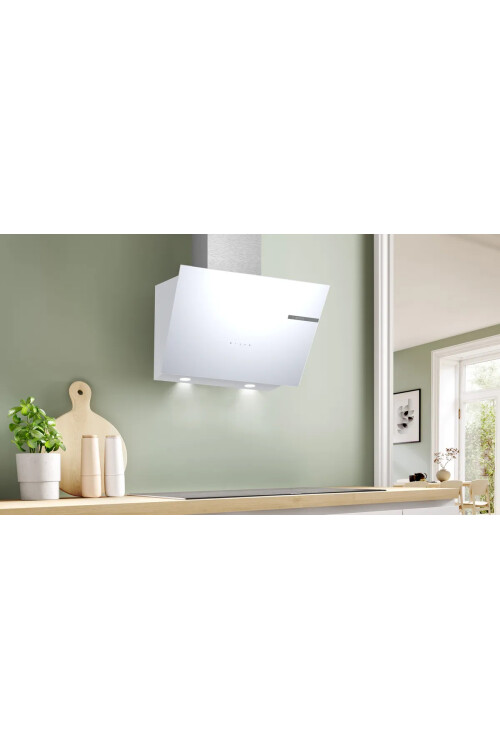 DWK66PJ20T  Serie 4 Duvar Tipi Davlumbaz 60 cm Beyaz Cam Yüzey, Beyaz