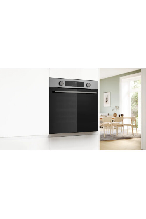 HUA717BR0T Serie 4 Buhar Destekli Ankastre Fırın 60 x 60 cm Inox