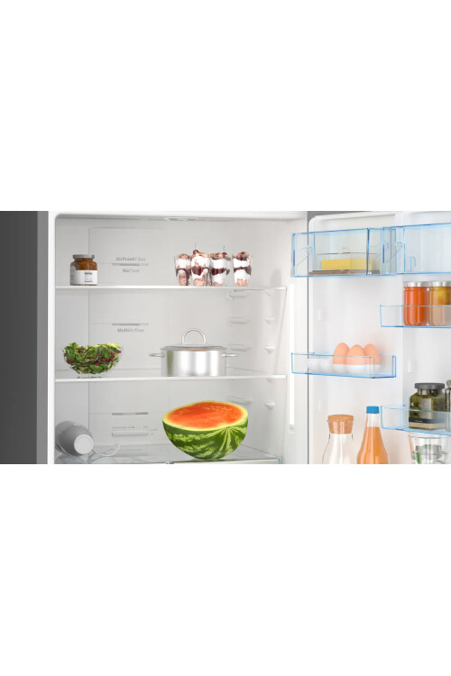 KGN76CXE0N Serie 6 Alttan Donduruculu Buzdolabı 186 x 75 cm Parmak izi bırakmayan siyah inoks, Total No Frost