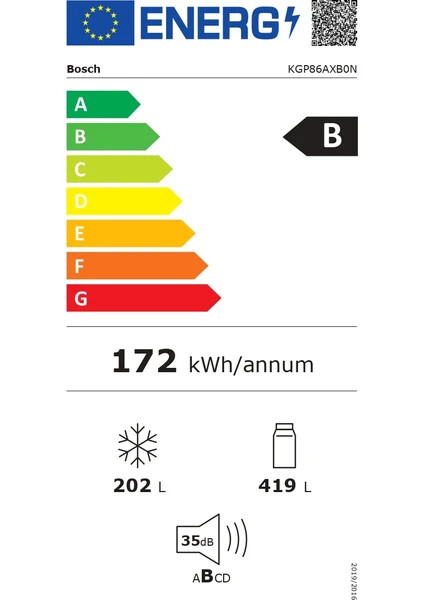 KGP86AXB0N Serie 8 Alttan Donduruculu Buzdolabı 186 x 86 cm Parmak izi bırakmayan siyah inoks