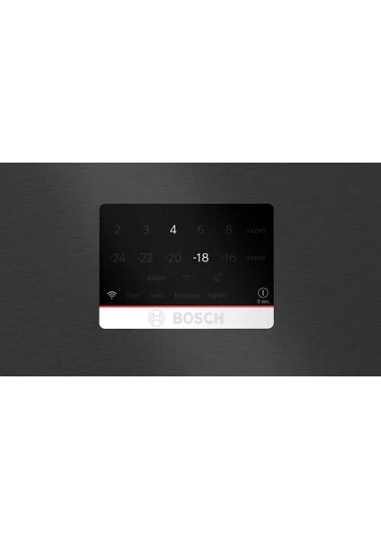 KGP86AXB0N Serie 8 Alttan Donduruculu Buzdolabı 186 x 86 cm Parmak izi bırakmayan siyah inoks