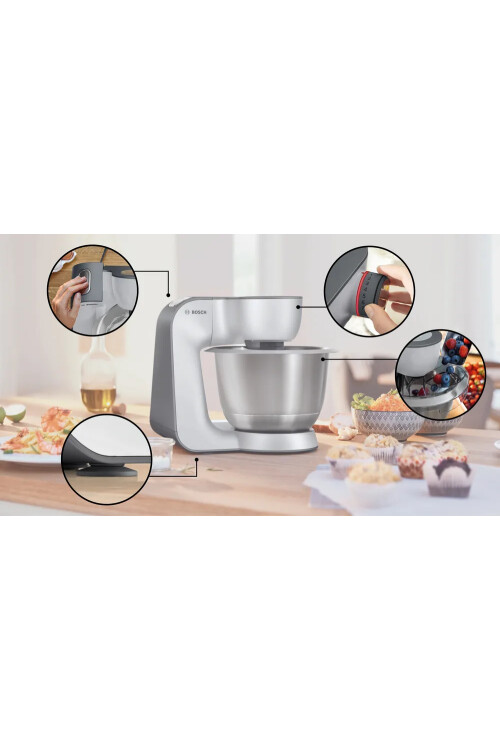 MUM58359 Serie 4 Mutfak Makinesi MUM 5 1000 W Gümüş