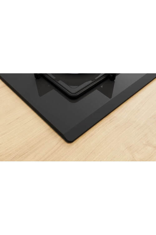 POH7C6P30O Serie 4 Gazlı Ocak 67 cm Sert cam, Siyah