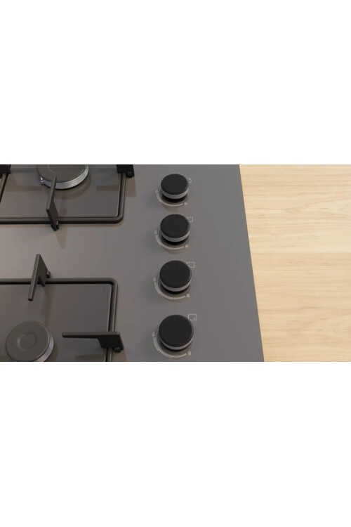 POH7C9P30O Serie 4 Gazlı Ocak 67 cm Sert cam, Antrasit gri