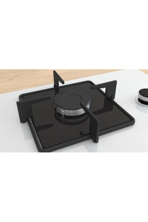 POP7C2P30 Serie 4 Gazlı Ocak 67 cm Sert cam, Beyaz