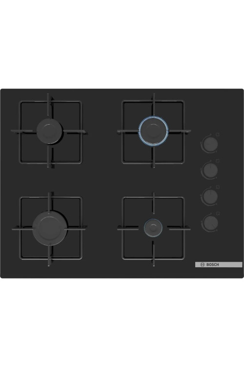 POP7C6P30O  Serie 4 Gazlı Ocak 67 cm Sert cam, Siyah