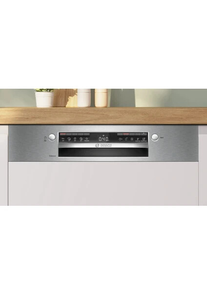 SMI4IKS50T Serie 4 Yarı Ankastre Bulaşık Makinesi 60 cm Paslanmaz çelik