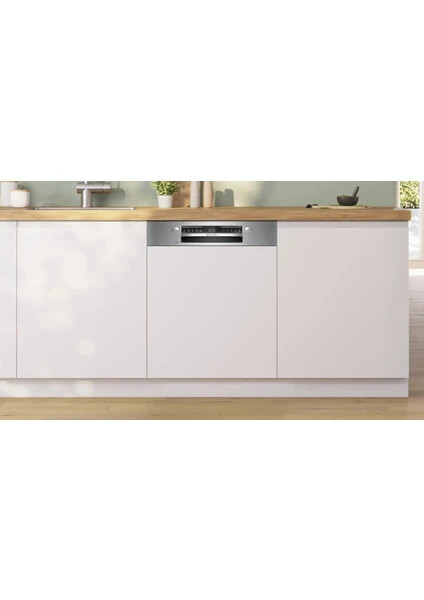 SMI4IKS50T Serie 4 Yarı Ankastre Bulaşık Makinesi 60 cm Paslanmaz çelik