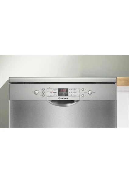 SMS26DI00T Serie 2 Solo Bulaşık Makinesi 60 cm Paslanmaz çelik parmak izi tutmaz