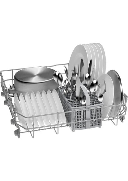 SMS26DI00T Serie 2 Solo Bulaşık Makinesi 60 cm Paslanmaz çelik parmak izi tutmaz