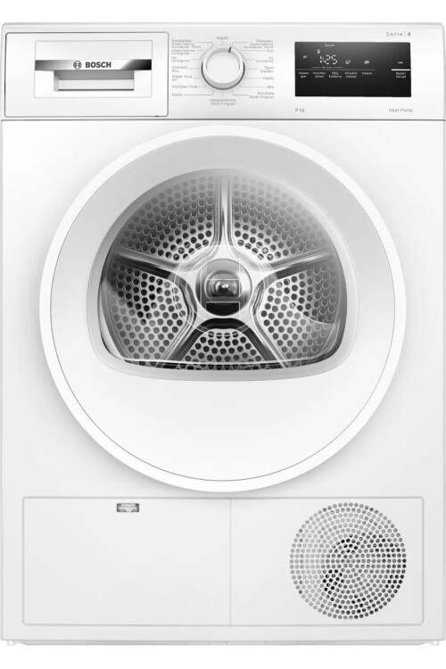 WTH22201TR Serie 4 Isı Pompalı Kurutma Makinesi 8 kg Beyaz