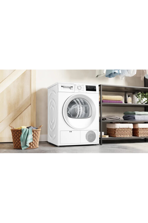 WTH22201TR Serie 4 Isı Pompalı Kurutma Makinesi 8 kg Beyaz