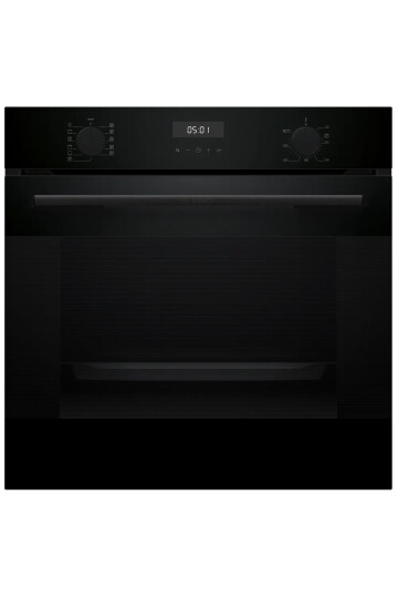 HUA717BA0T Serie 4 Buhar Destekli Ankastre Fırın 60 x 60 cm Siyah