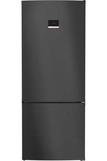 KGN76CXE0N Serie 6 Alttan Donduruculu Buzdolabı 186 x 75 cm Parmak izi bırakmayan siyah inoks, Total No Frost