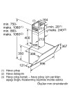 DWK65AD60R  Serie 4 Duvar Tipi Davlumbaz 60 cm Siyah Cam, Siyah